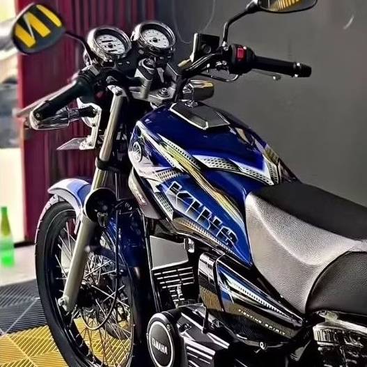 STRIPING ORI YAMAHA RX KING 2008 BIRU FULLSET EMBLEM STIKER ORI YAMAHA RX KING STICKER FULL BODY ORI
