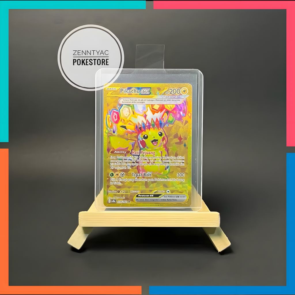 Pikachu Ex UR Sv8s 239/182, Kartu Pokemon TCG Indonesia