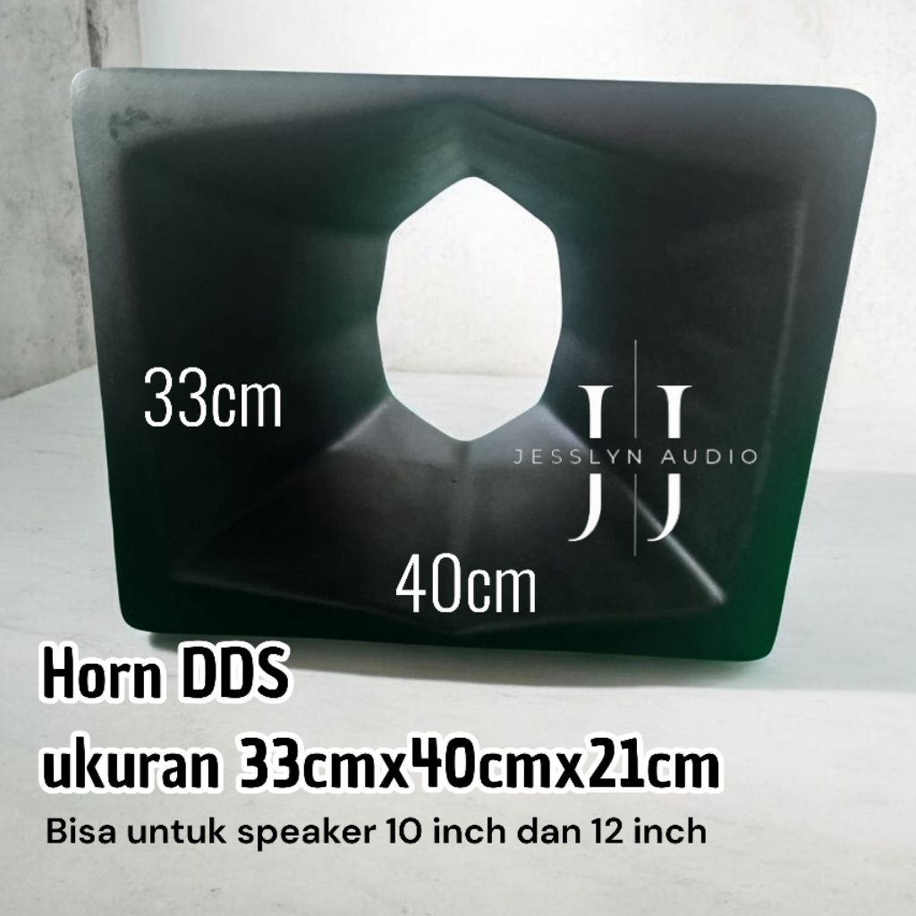 Horn middle speaker model DDS / PLONG ukuran 33x40 cm bahan Fiber tebal cocok untuk speaker 10 inch 
