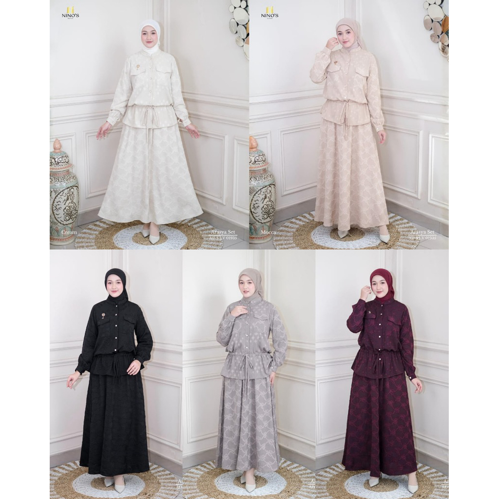 ARASYA SET ROK TERBARU NINOS DESIGN ORIGINAL
