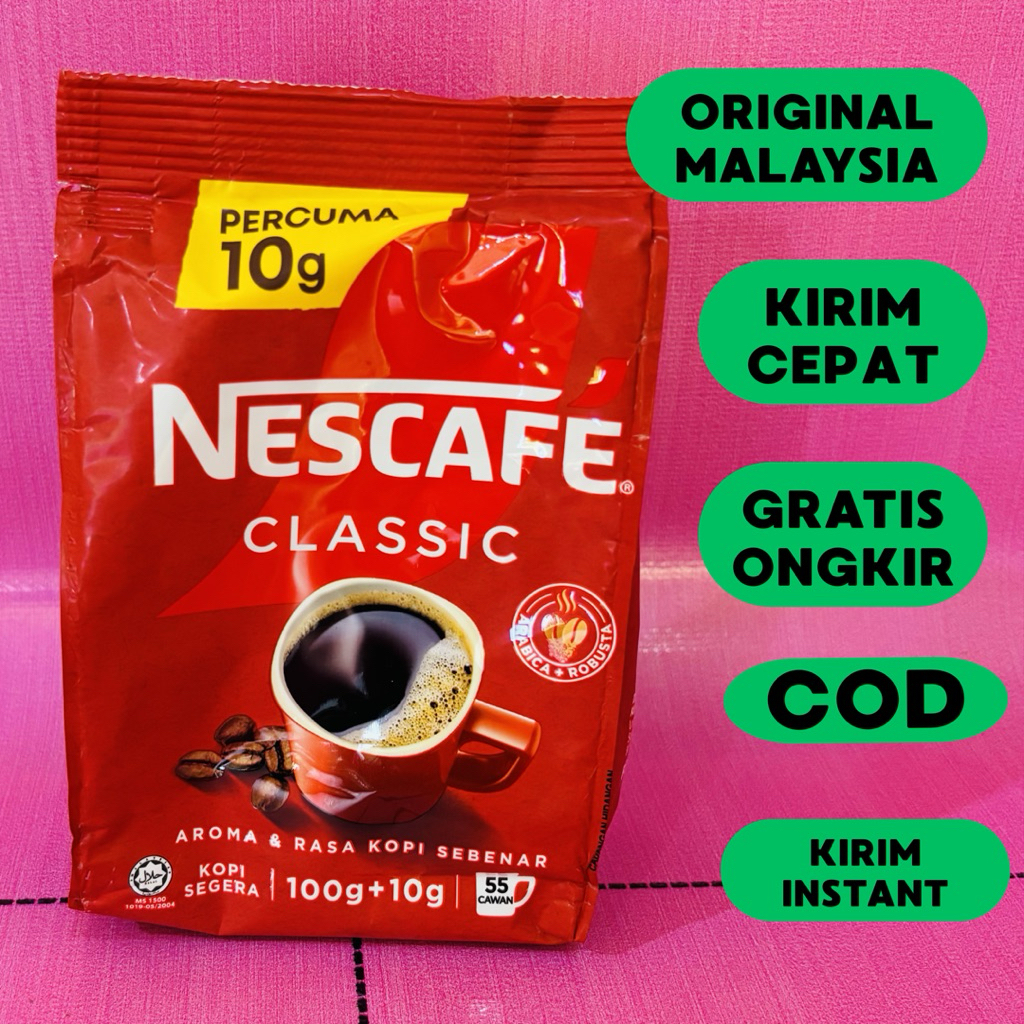 Nescafe Klasik Malaysia / Nescafe Classic Original / Kopi Malaysia