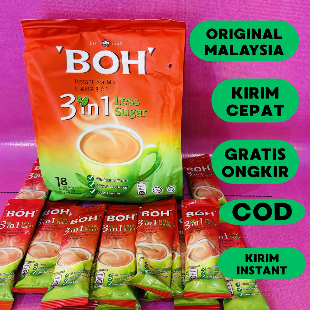 Teh Tarik Boh Malaysia isi 18 / Teh Boh / Teh Malaysia Original