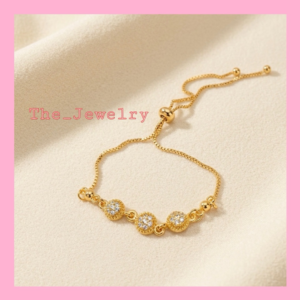 Gelang serut Xuping model bola2 gold