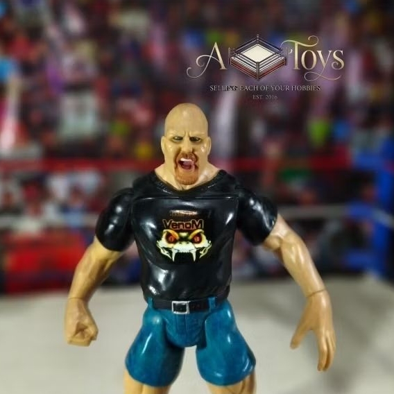 Action Figure WWE WWF Stone Cold Steve Austin – Jakks Pacific Titan Tron Live (1999)