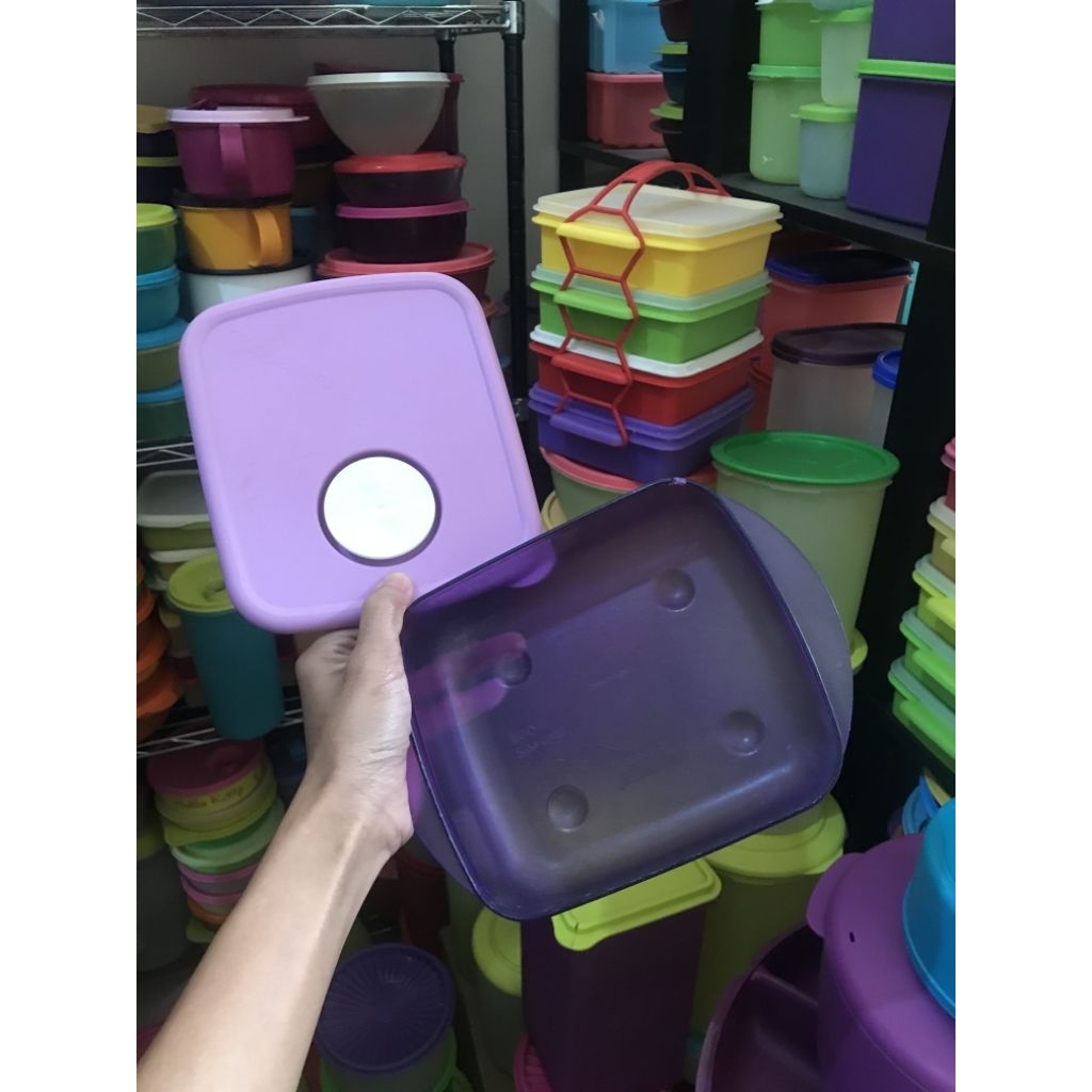 Tempat Bekal Kristal Tupperware Original Tempat Penyimpanan Makanan Tupperware