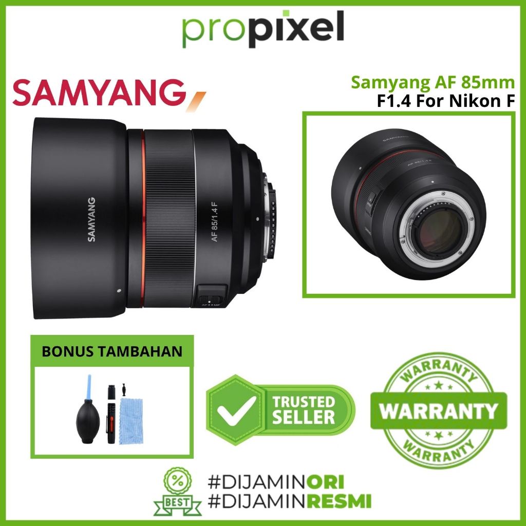 Samyang AF 85mm F1.4 for Nikon F Fullframe Lens 85 mm f/1.4 GARANSI RESMI