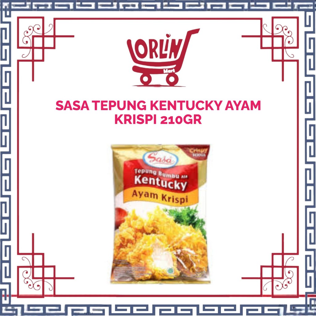 SASA TEPUNG KETUCKY AYAM CRISPY 210GR/SASA/TEPUNG