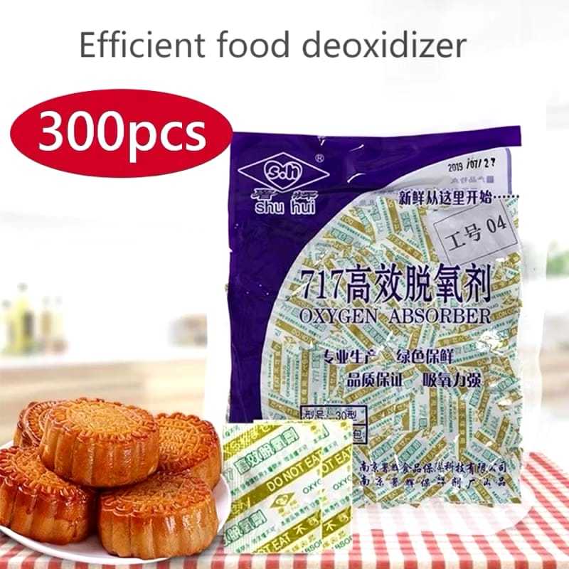 (K.55) Oxygen Absorber Makanan Basah Kering/Silica Gel Natural Desiccant Pengawet Kue Daging Buah da
