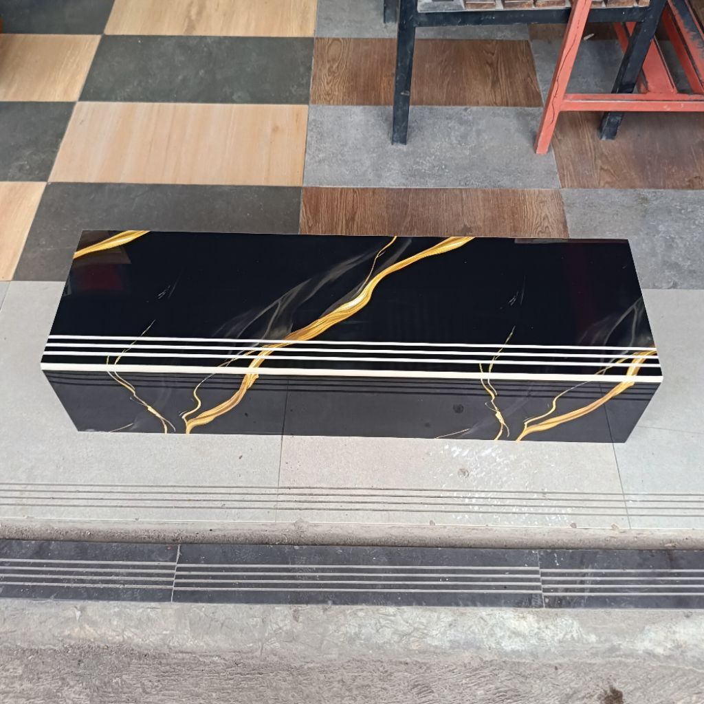 Granit tangga motip marmer 30x80 20x80 30x90 20x90 30x100 20x100 30x120 20x120 hitam corak gold