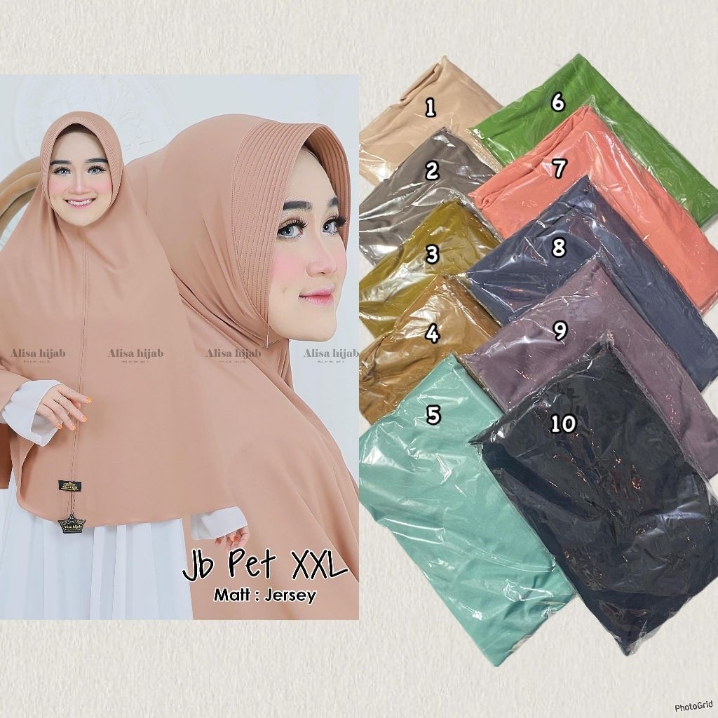 alisa Jb pet xxl/hijab panjang XXL/hijab pengajian panjang