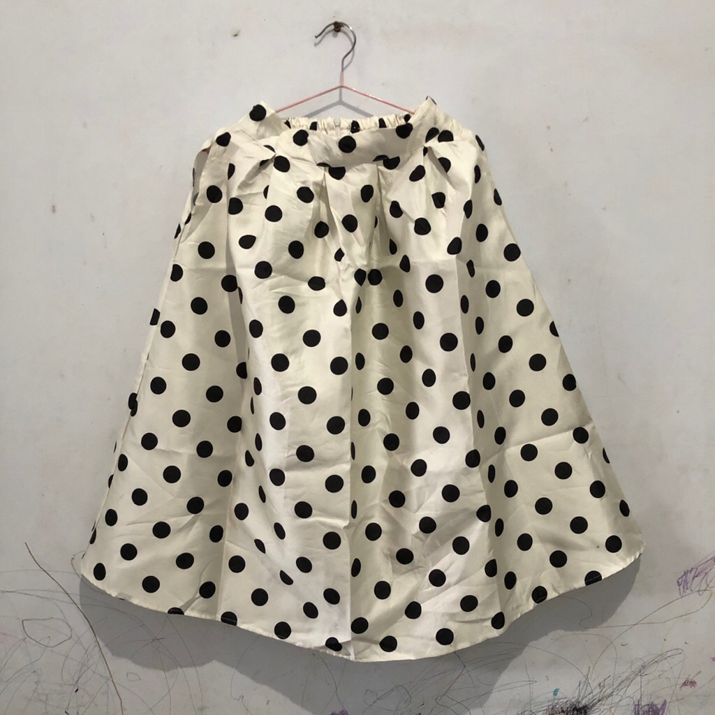 Rok Polkadot Midi