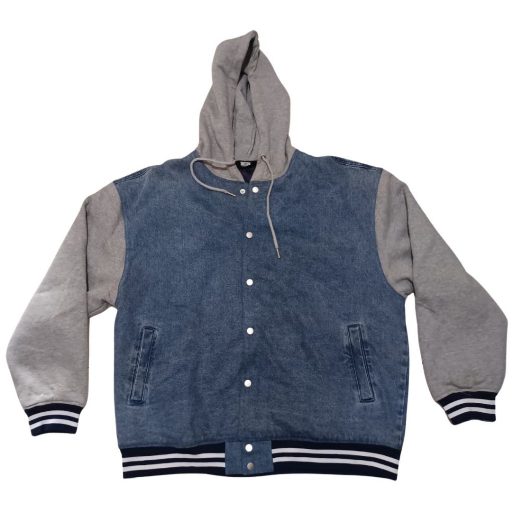 hoodie varsity denim TRILLION