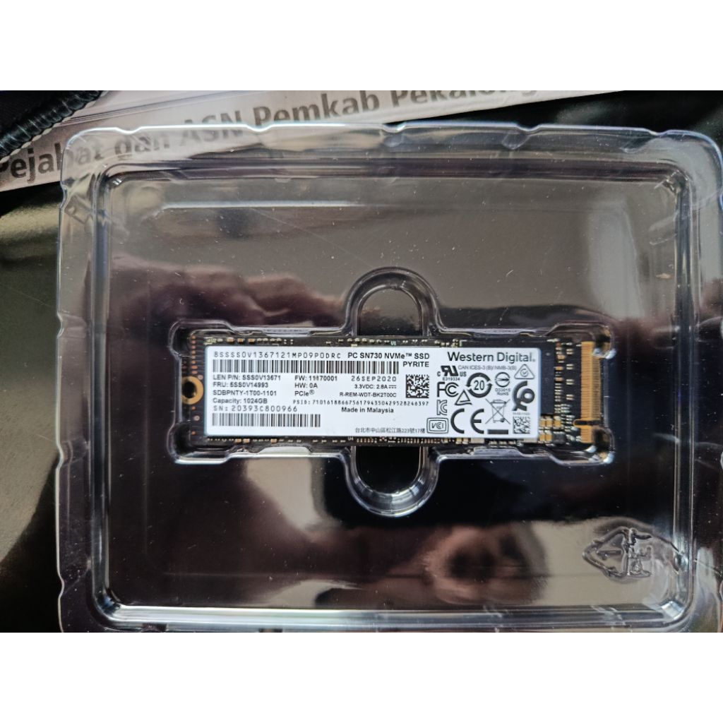 Ssd WD PC SN730 NVMe 1TB