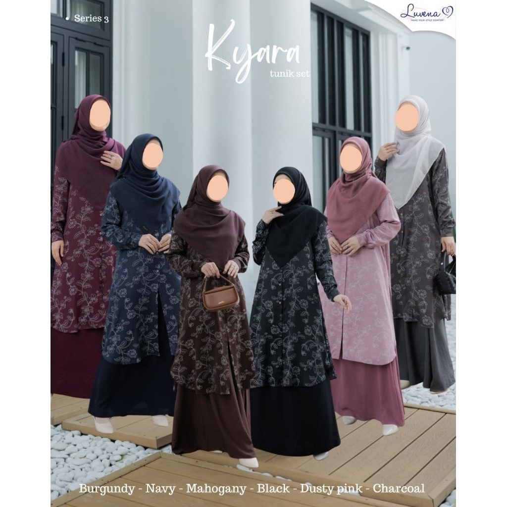 Luvena - Kyara One Set Tunik | Tunik Rok Set