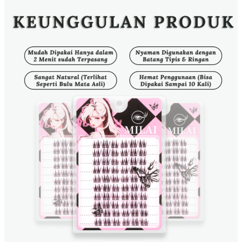 MILAI Bulu Mata Extension A08/B09 EYELASH BULU MATA PALSU
