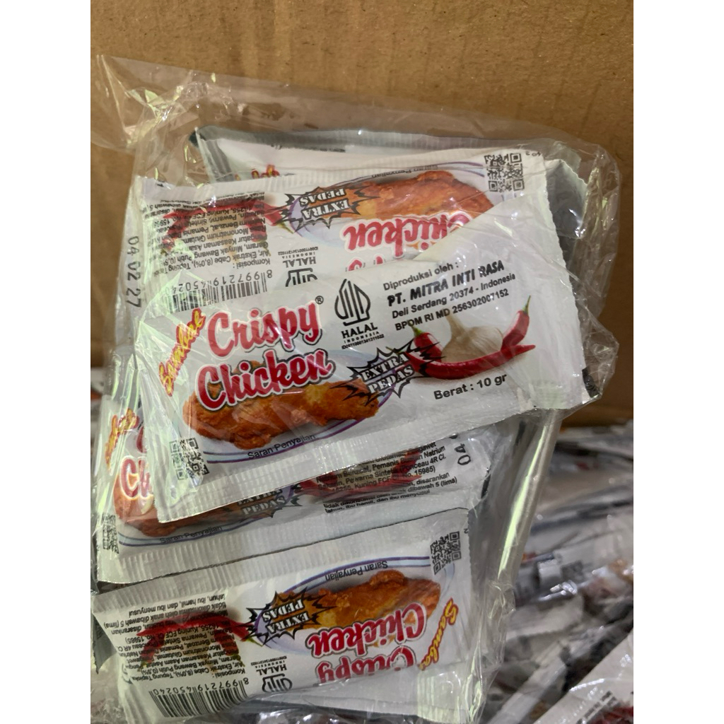 Sambal Sachet 25 pcs / pack. PT Mitra Inti Rasa(Saus) || Saos