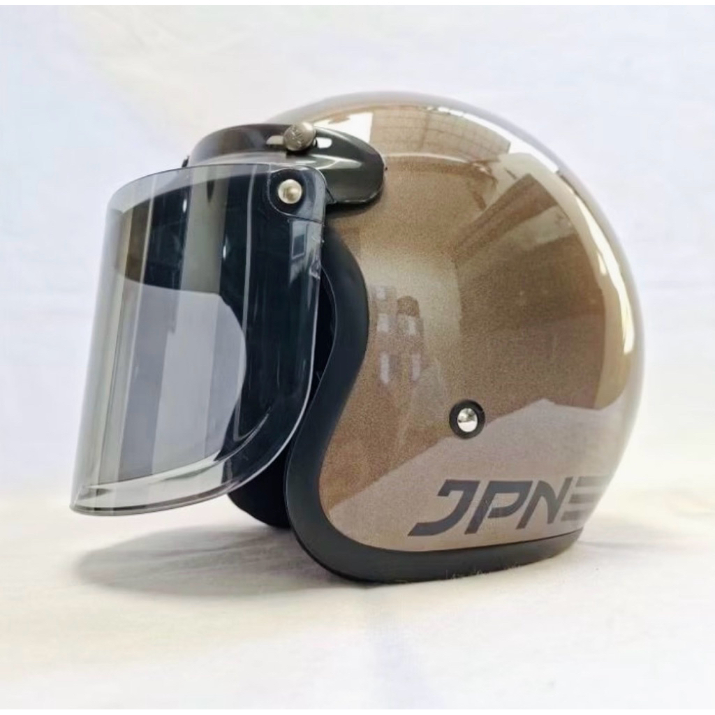 Helm jpn bogo retro warna granito glosy