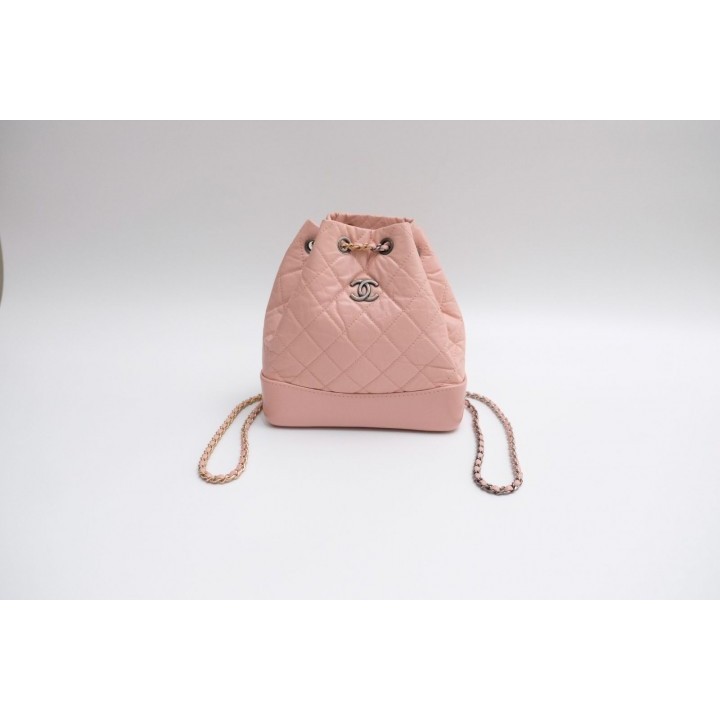 Very Good Condition Chanel Gabrielle Backpack LIGHT PINK