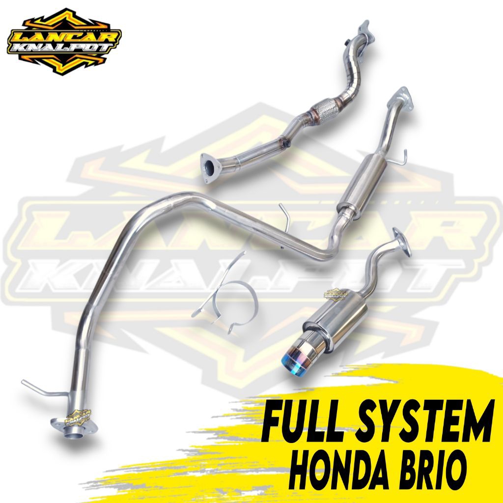 Knalpot Full System Honda Brio Muffler Js Racing