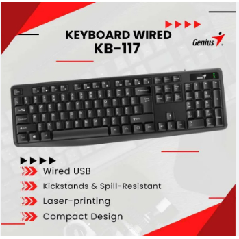 Genius Keyboard KB 117 Keyboard Wired Classic Genius KB-117