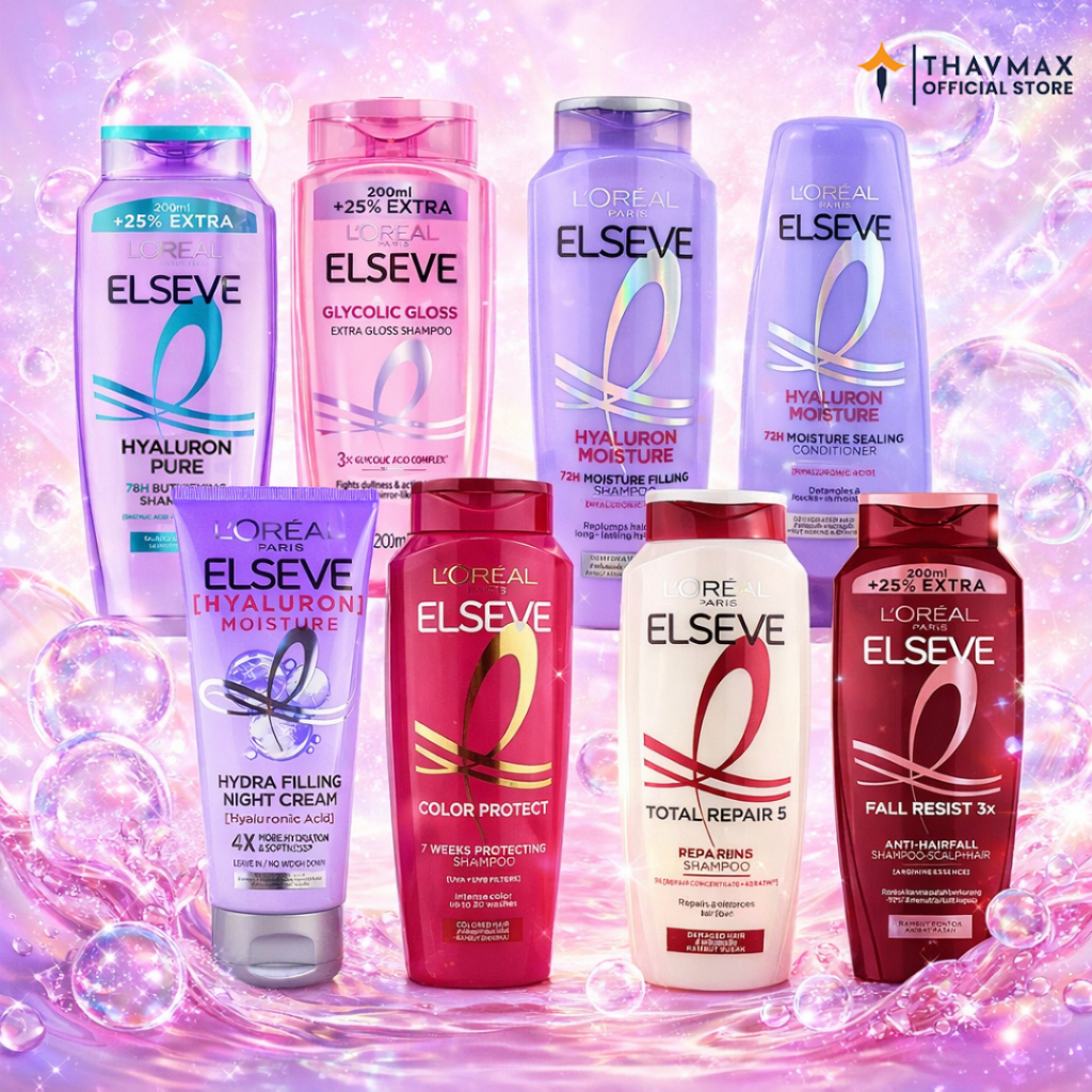 LOREAL Elseve Hyaluron Moisture Shampoo Conditioner Melembapkan Rambut Hyaluronic Acid