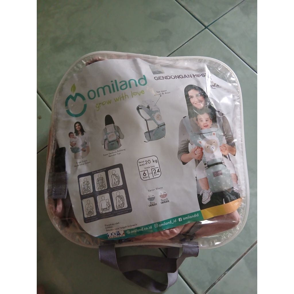 Omiland Gendongan hipseat/ Gendongan bayi depan /gendongan bayi