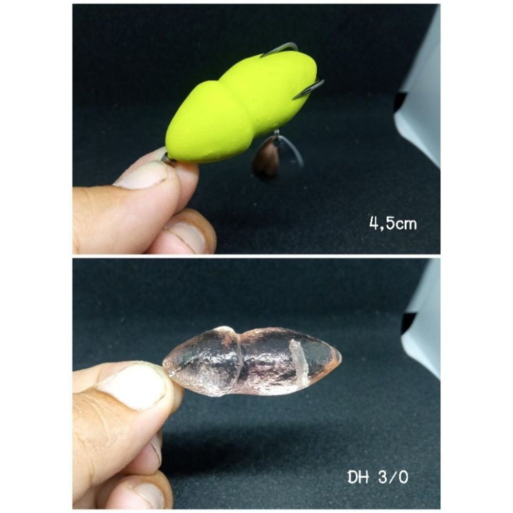 molding soft frog 4,5cm / cetakan softfrog