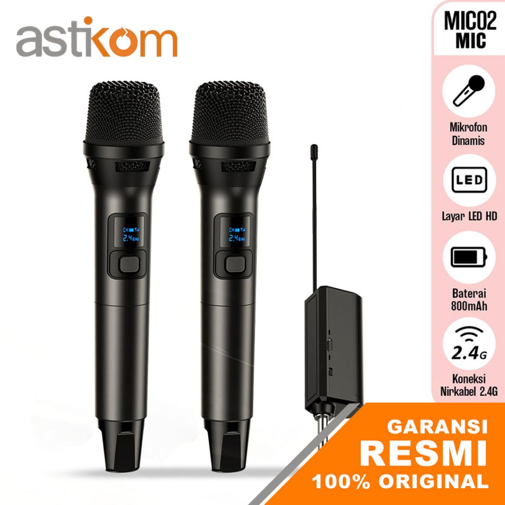 Microphone Robot Wireless MIC02 Black Bluetooth 6