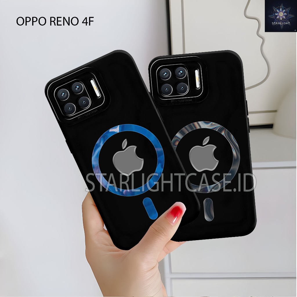 Case hp Oppo Reno 4F / 4 / 4pro / 5 / 5F / 6 Softcase Procamera Logo Iphone Starlight Pelindung Bela
