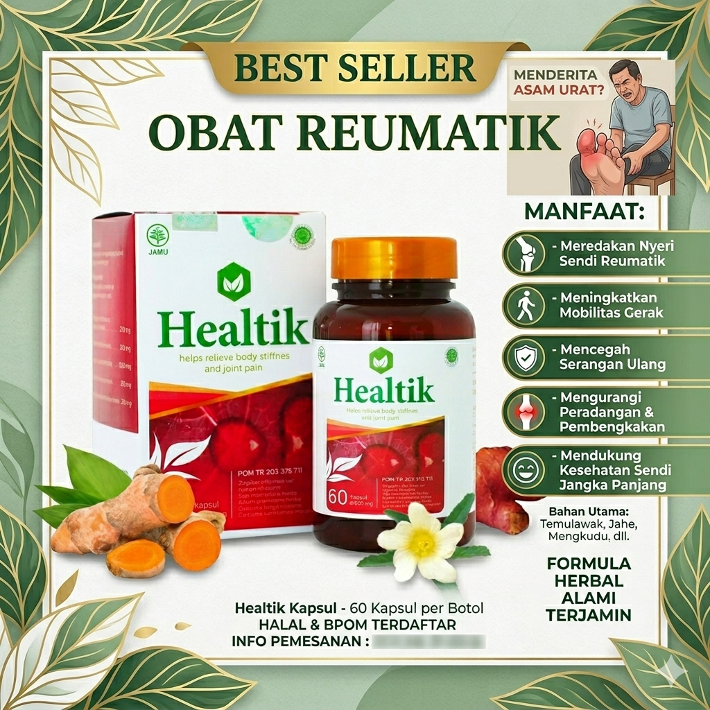 HEALTIK AMPUH OBAT ASAM URAT DAN REUMATIK SS JAYA GROUP SSJAYAHERBAL