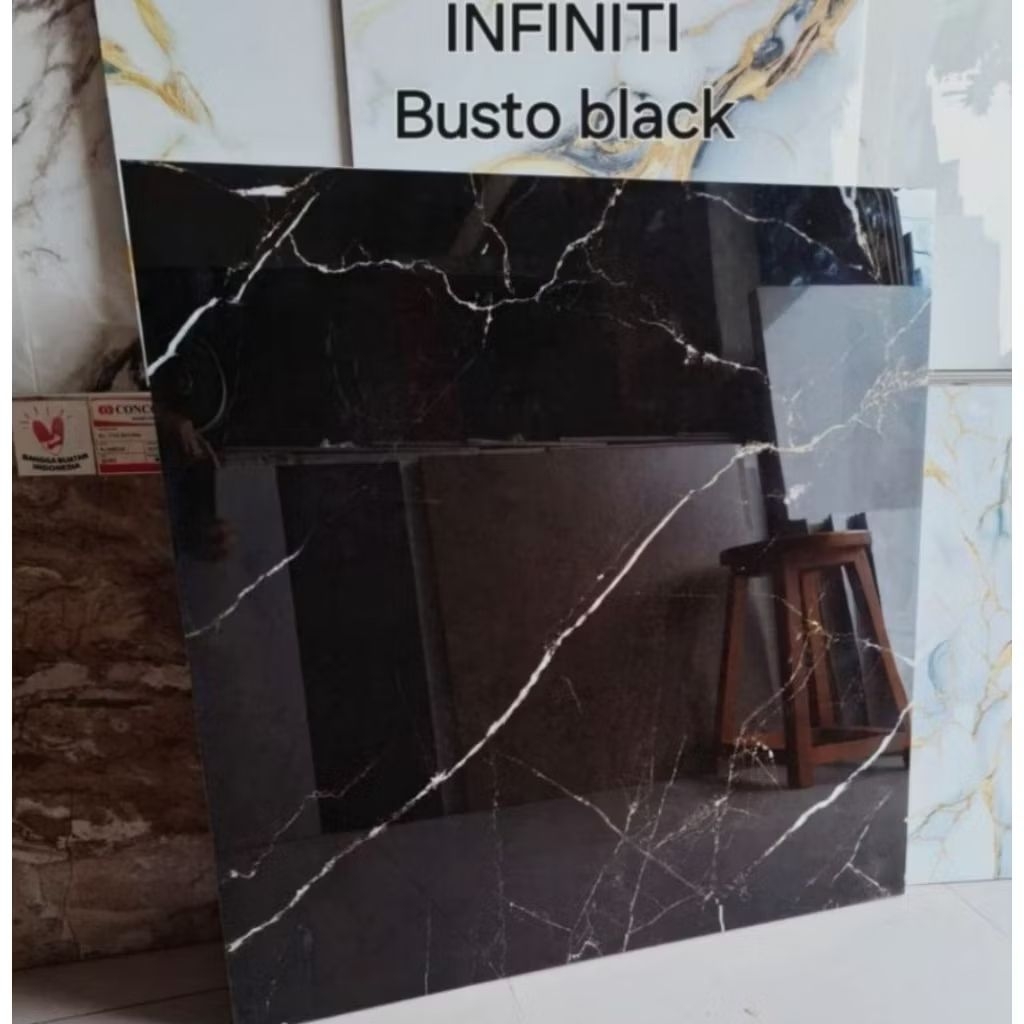 granit lantai uk 80x80 busto black infinity