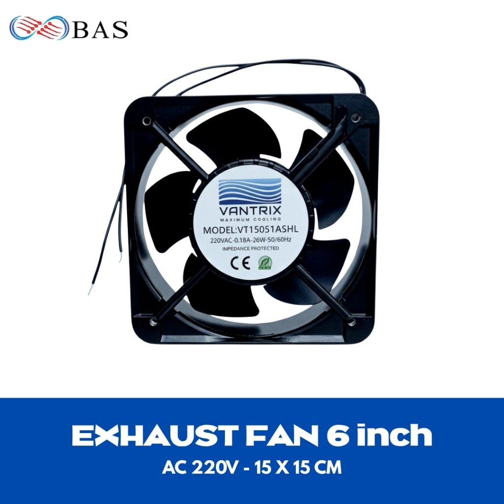 Exhaust Fan/ Cooling Fan AC 220V 15CM Vantrix