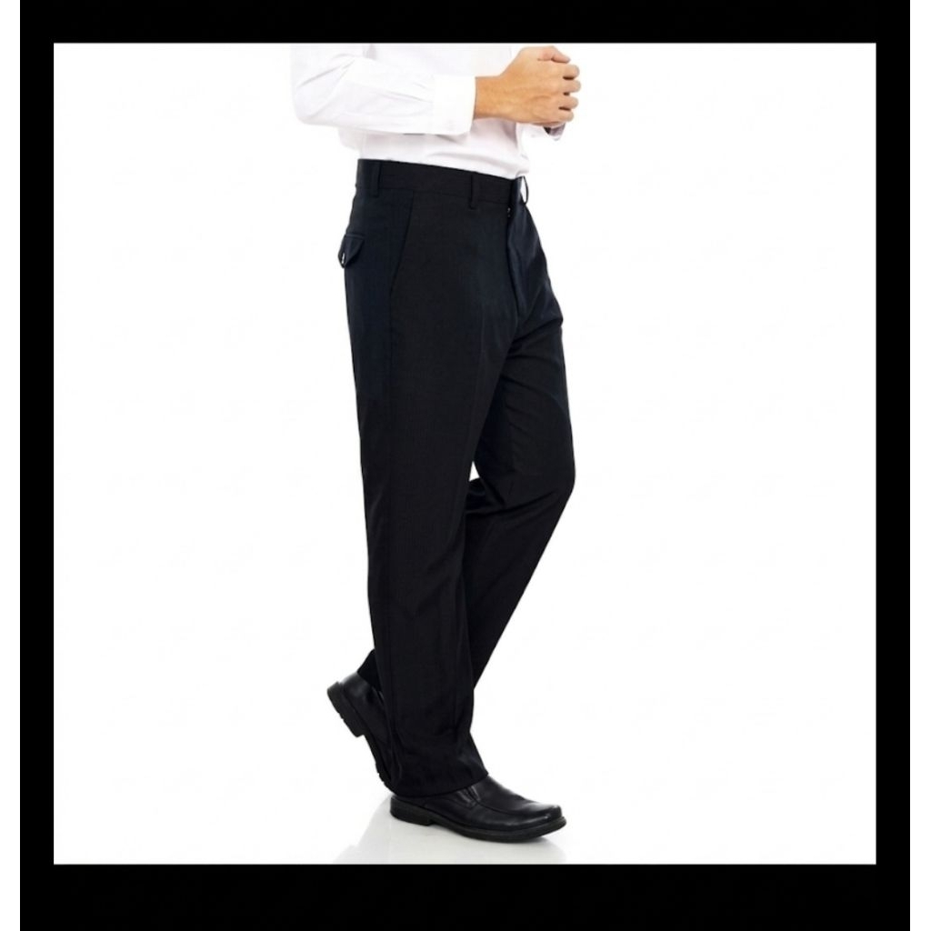 celana hitam pria formal celana sopan pria katun panjang