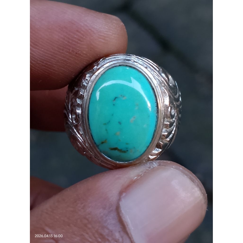Batu Akik Pirus Biru Tosca - 11