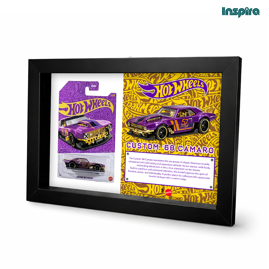 Inspira Frame Hot Wheels  Muscle and Blown Camaro Pajangan Dinding Bingkai Kolektor Premium