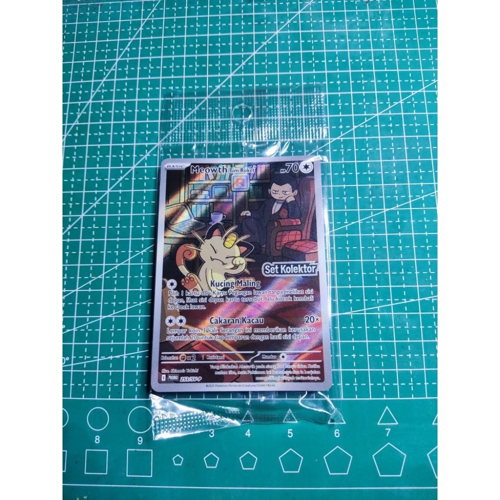 meowth Tim Roket AR Set Kolektor