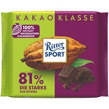 [SDW] pekanbaru/100 Gram Ritter Sport Cocoa 81% - Coklat