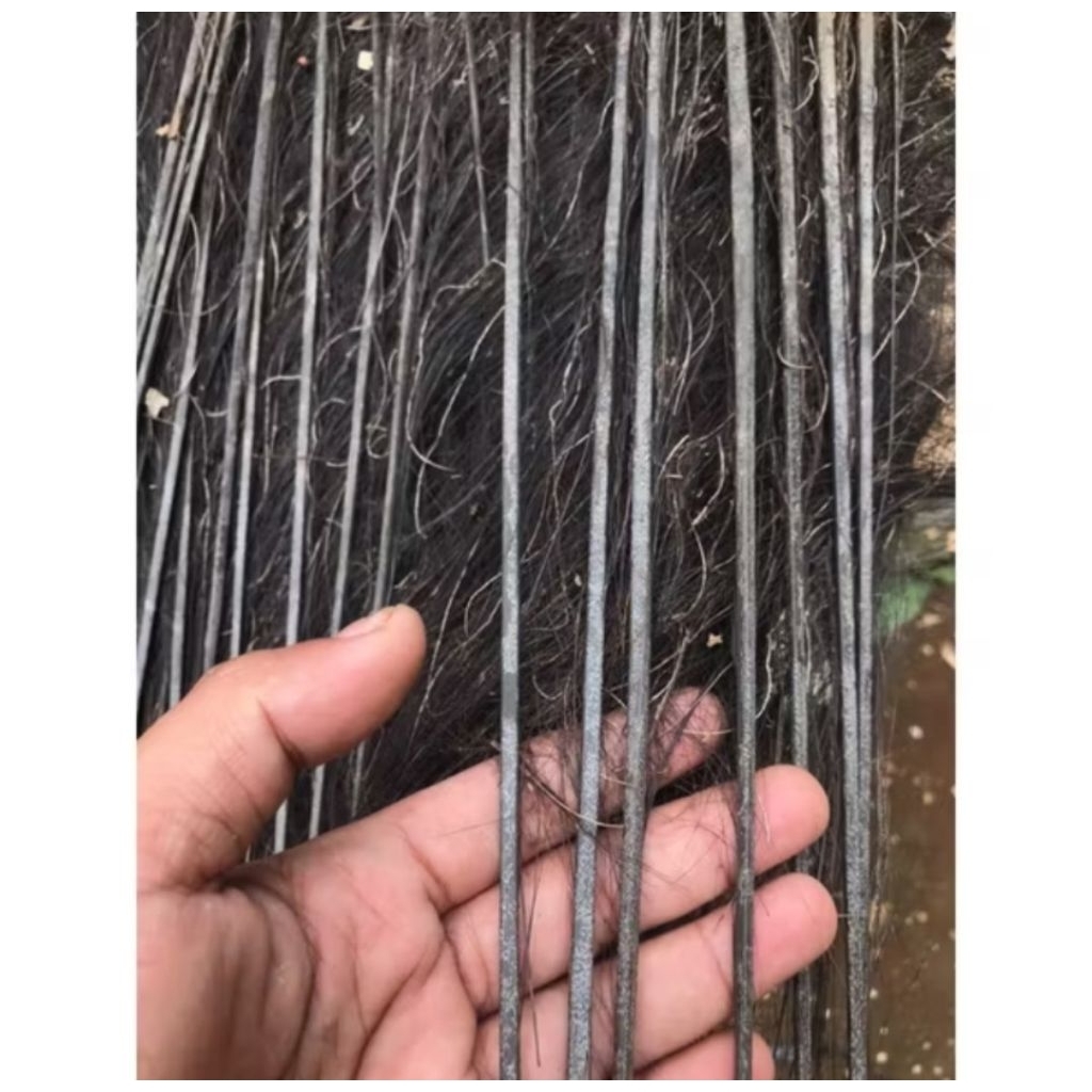 Batang harupat lidi ijuk pohon aren hitam per paket isi 30 batang panjang 40 CM