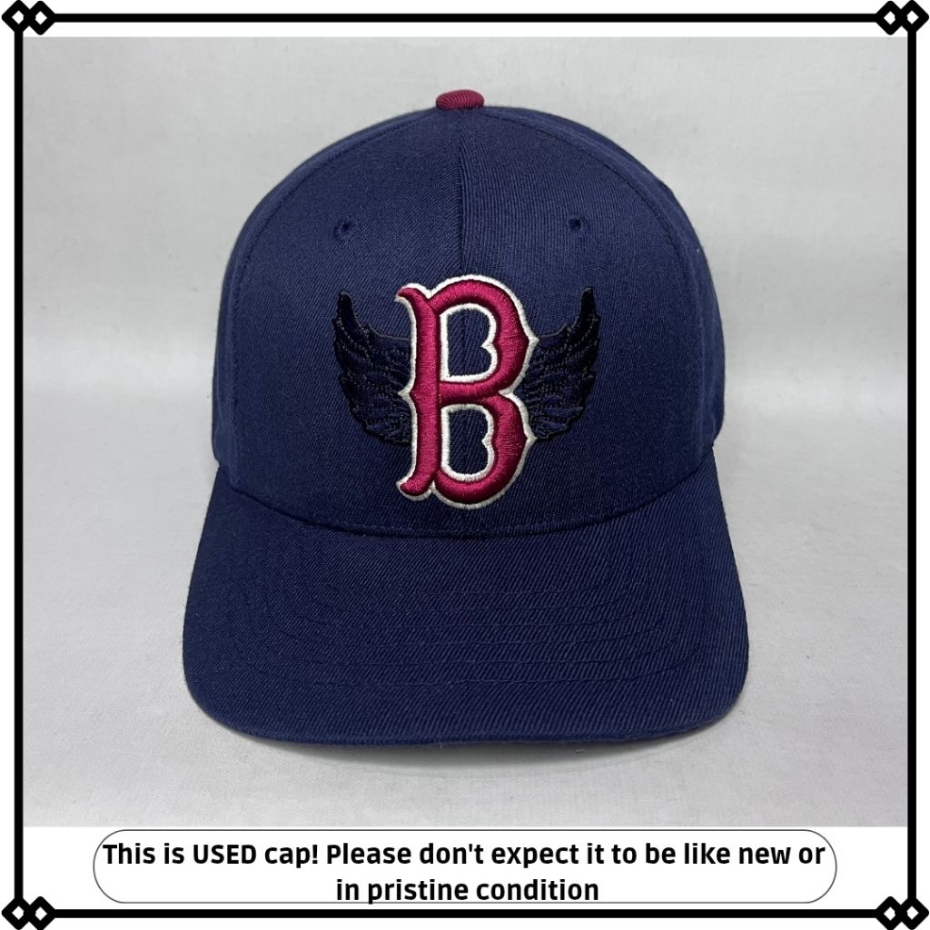 topi MLB Boston builtup bigsize original second ukuran besar L-XL