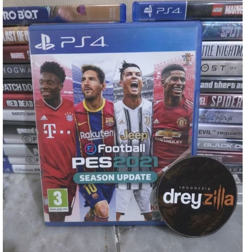 Kaset PS4 eFootball PES 2021 Season Update Original BD PS4 Game Bola Sepak Football Murah