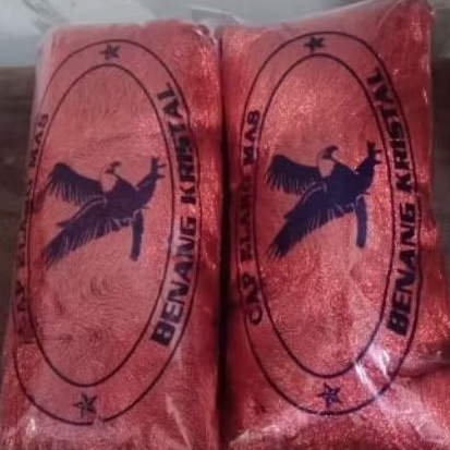 Benang kristal tembaga,merek cap elang mas.