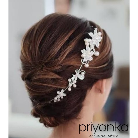 Hiasan Lentur Rambut Kepala/Mahkota/Hiasan Kepala Bunga