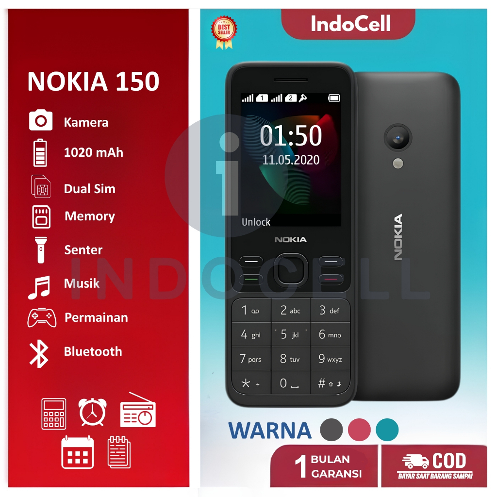 HP Nokia 150/2020 Dual Sim Garansi