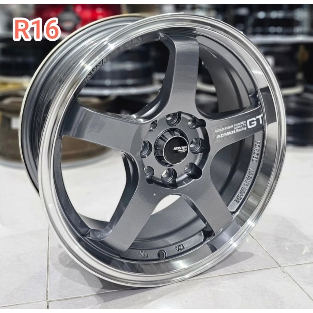 Velg Advan GT R16 Grey Lips Polish 4x100 / 114