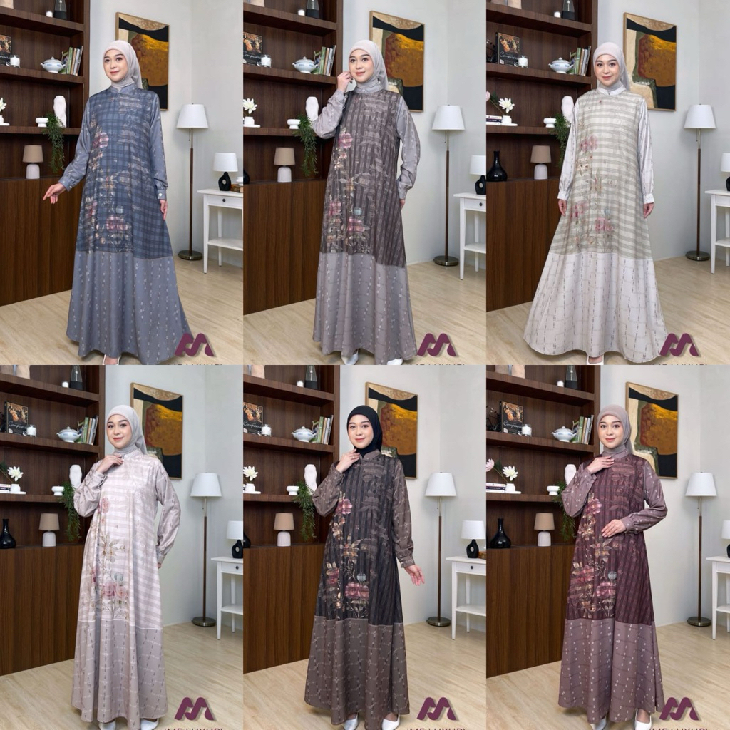 Isabel vol 42 Dress gamis terbaru ORI by Hmf luxury