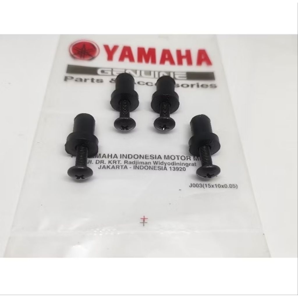 BAUT MUR VISOR. BAUT HITAM BAJA KARBON DAN MUR VISOR KARET YAMAHA NMAX OLD NMAX NEW LEXI XMAX