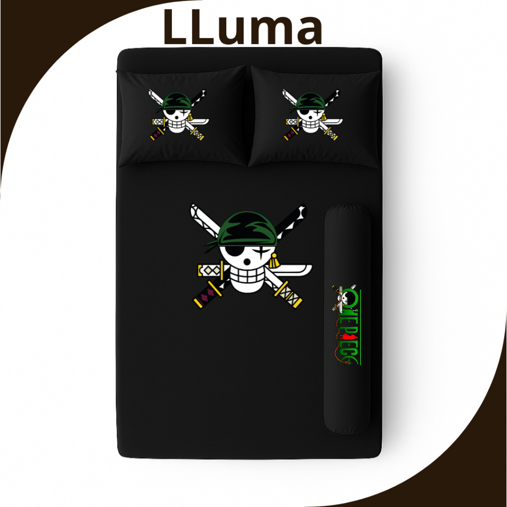 Sprei Anime One Piece ZORO Ukuran 90 120 180 cm