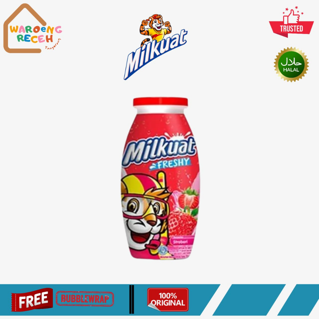 Milkuat Lab Susu Botol Strawberry 65 ML