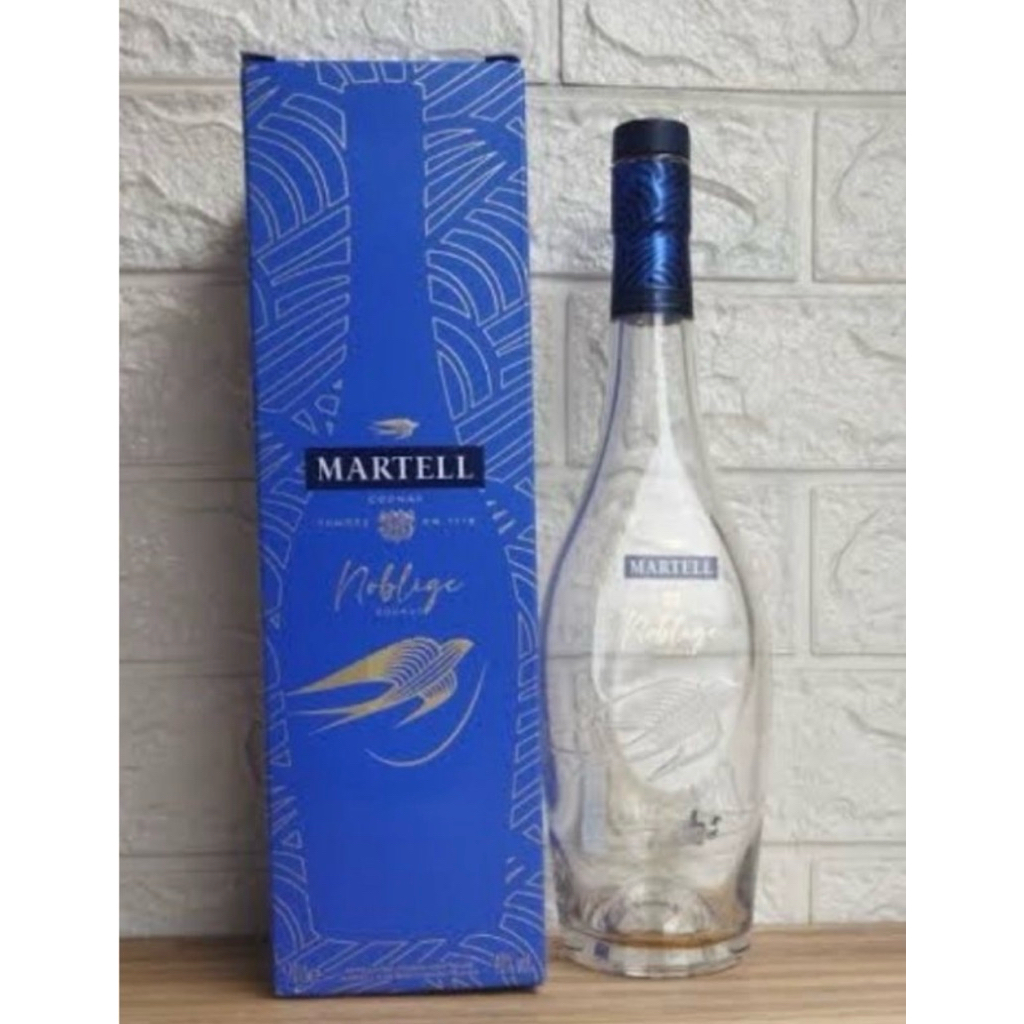 Botol bekas minuman import Martell noblige  /Hiasan rumah/pajangan/koleksi