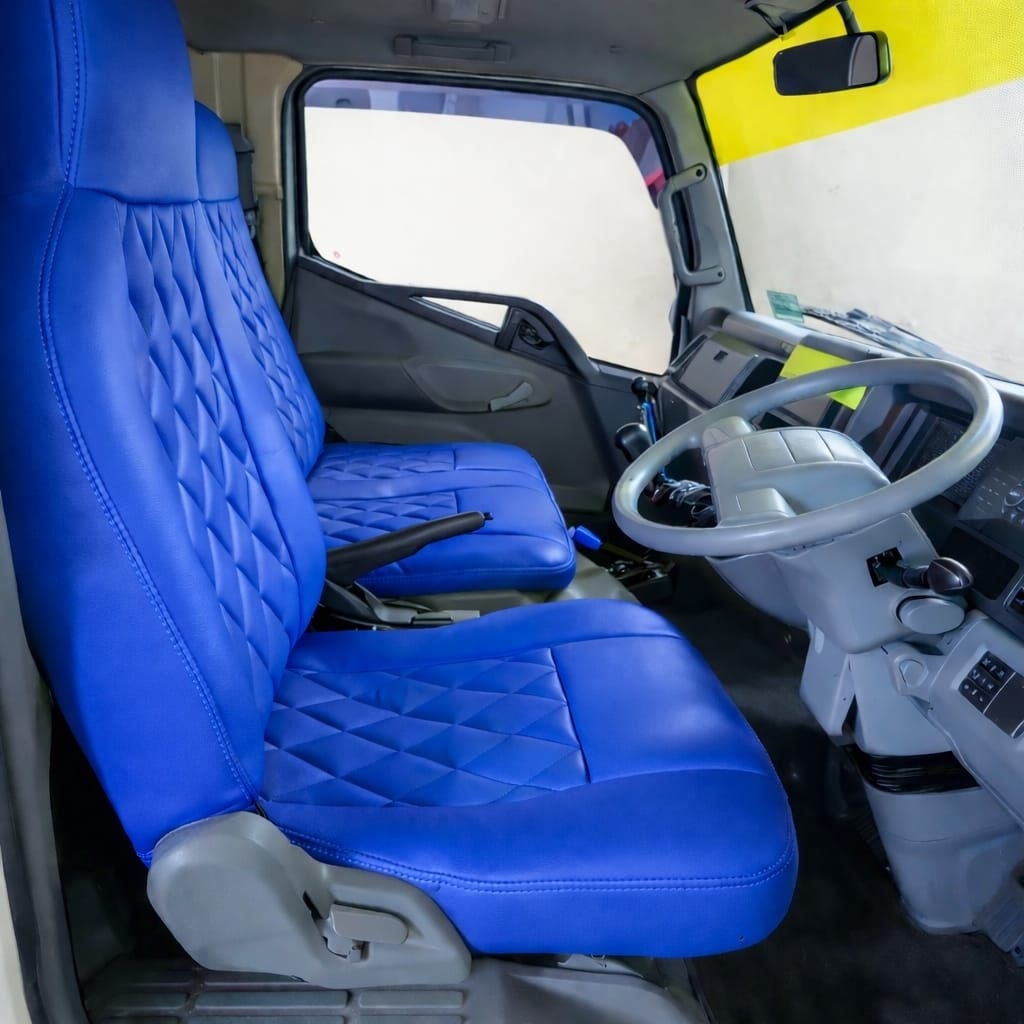 sarung jok mobil truk canter dan canter HDL motif wajik